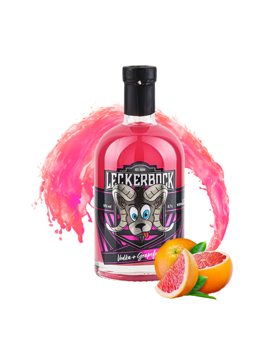 Leckerbock Vodka Grapefruit 0,7l Flasche