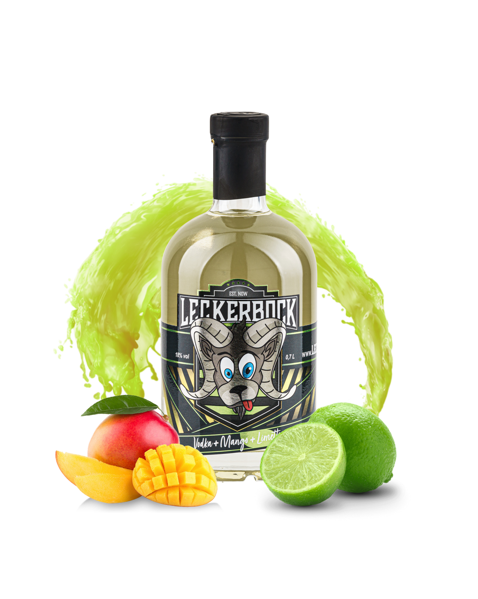 Leckerbock Vodka Mango Limette 0,7l Flasche
